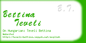 bettina teveli business card